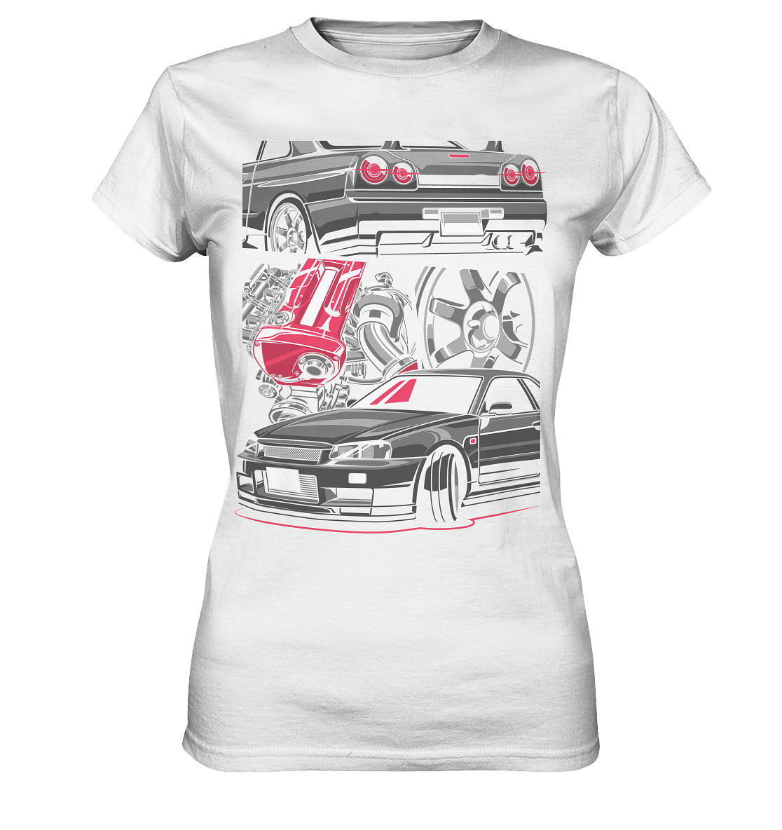 RB26 Skyline R34 - Ladies Premium Shirt - MotoMerch.de