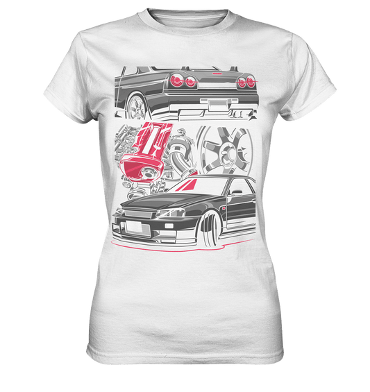 RB26 Skyline R34 - Ladies Premium Shirt - MotoMerch.de