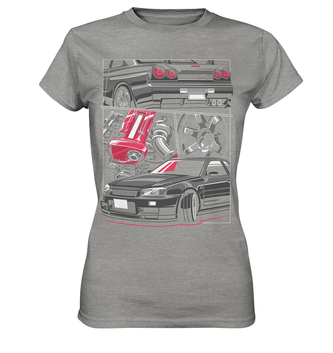 RB26 Skyline R34 - Ladies Premium Shirt - MotoMerch.de