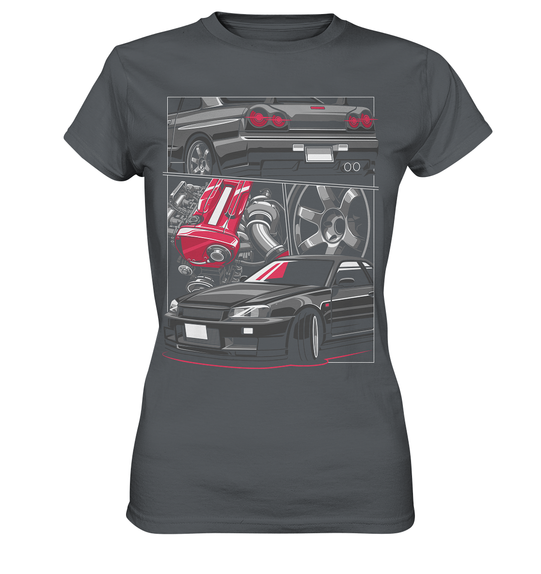 RB26 Skyline R34 - Ladies Premium Shirt - MotoMerch.de