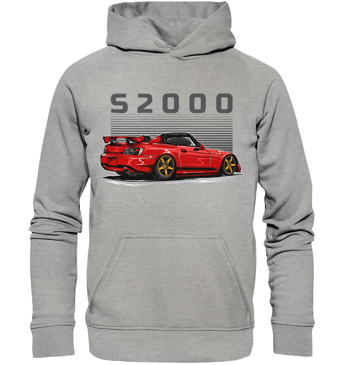 Red Honda S2000 - Basic Unisex Hoodie - MotoMerch.de