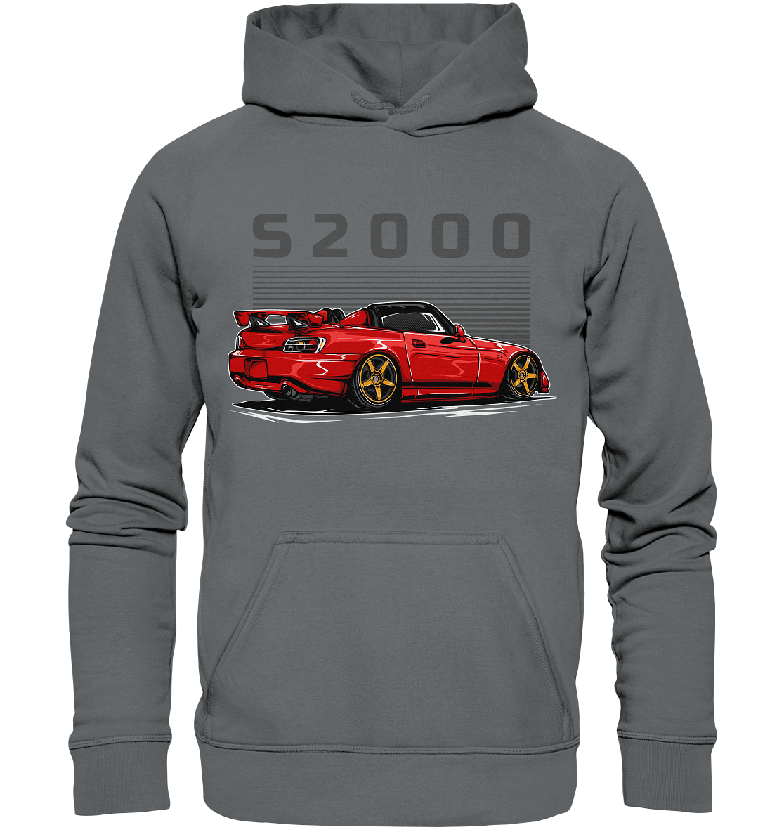 Red Honda S2000 - Basic Unisex Hoodie - MotoMerch.de