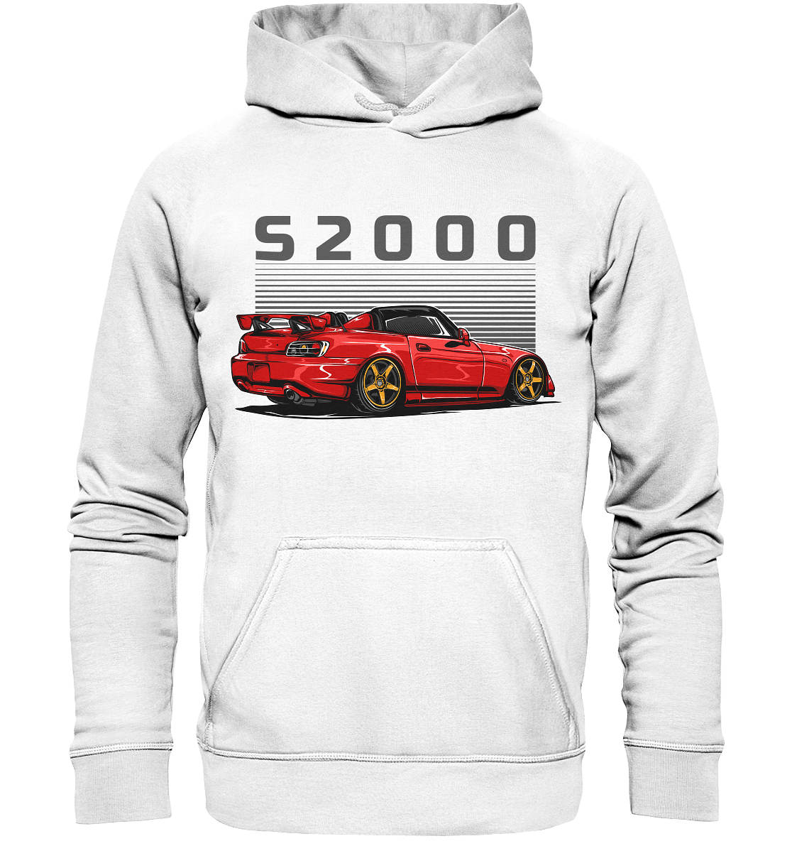 Red Honda S2000 - Basic Unisex Hoodie - MotoMerch.de