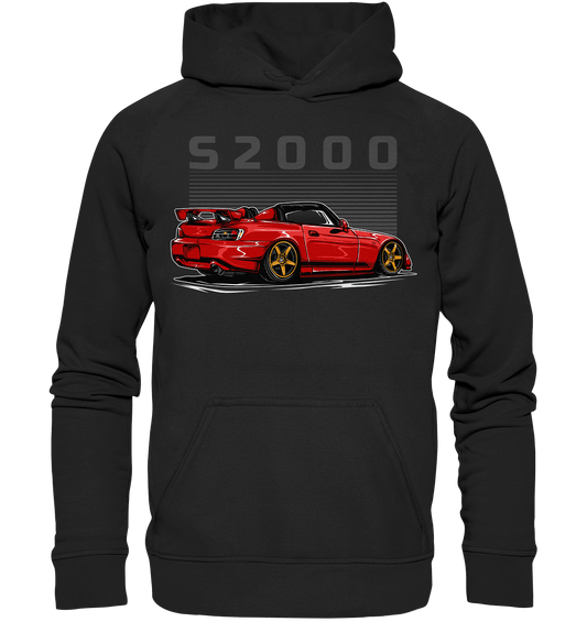 Red Honda S2000 - Basic Unisex Hoodie XL - MotoMerch.de