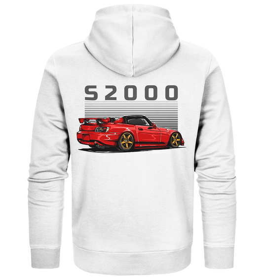 Red Honda S2000 - Organic Zipper - MotoMerch.de