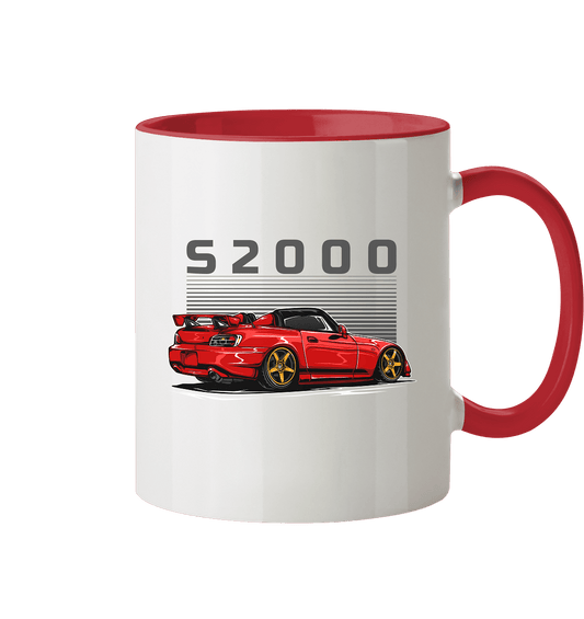Red Honda S2000 - Tasse zweifarbig - MotoMerch.de