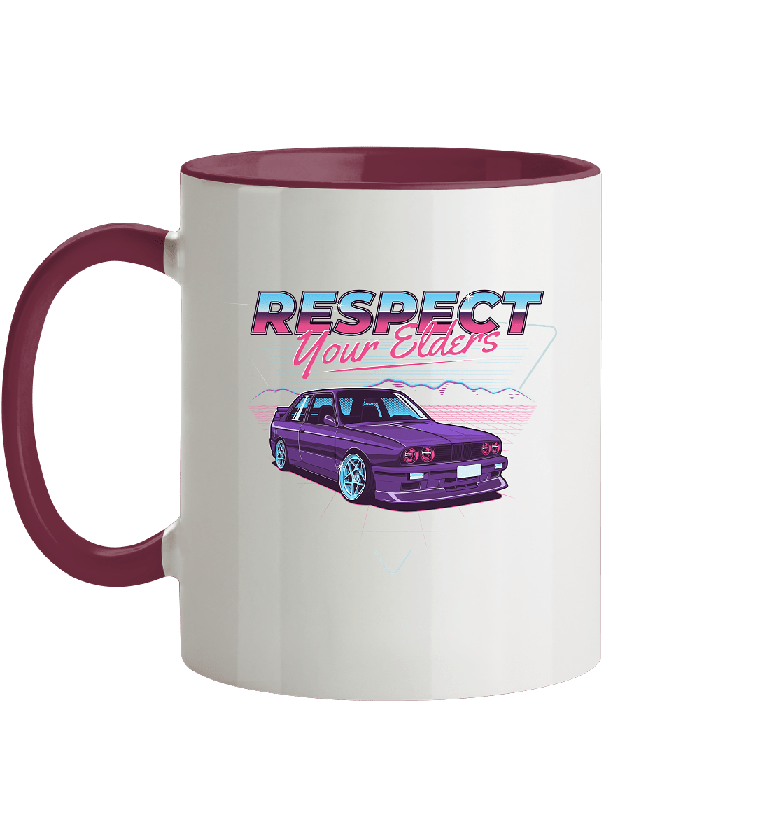 Retro E30 - Tasse zweifarbig - MotoMerch.de