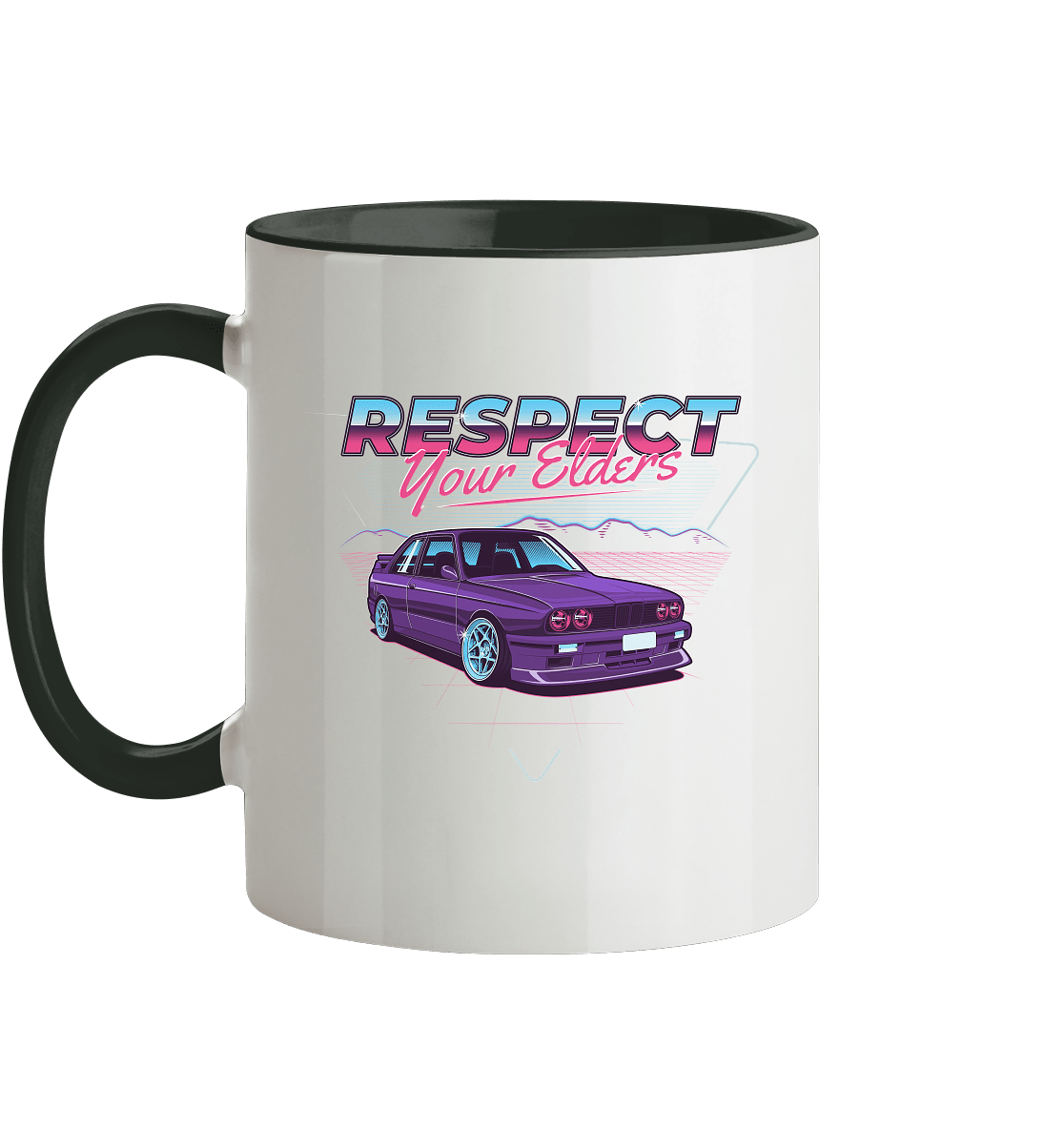 Retro E30 - Tasse zweifarbig - MotoMerch.de