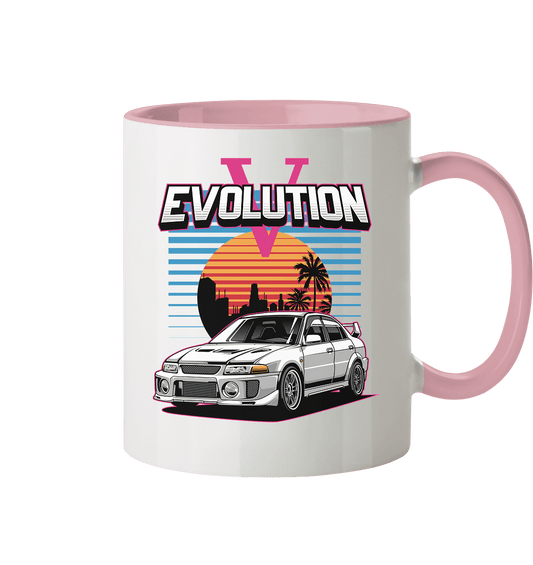 Retro Evo V - Tasse zweifarbig - MotoMerch.de