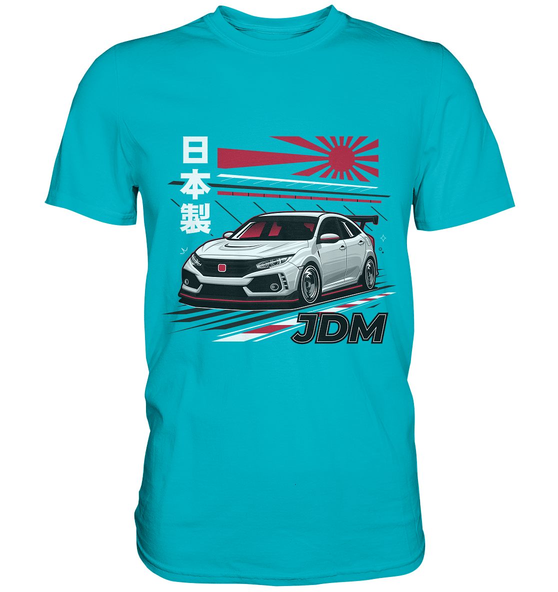 Rising Sun Civic FK8 Type-R - Premium Shirt - MotoMerch.de