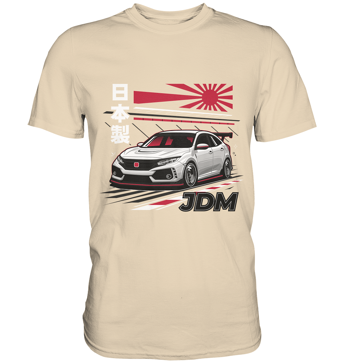 Rising Sun Civic FK8 Type-R - Premium Shirt - MotoMerch.de