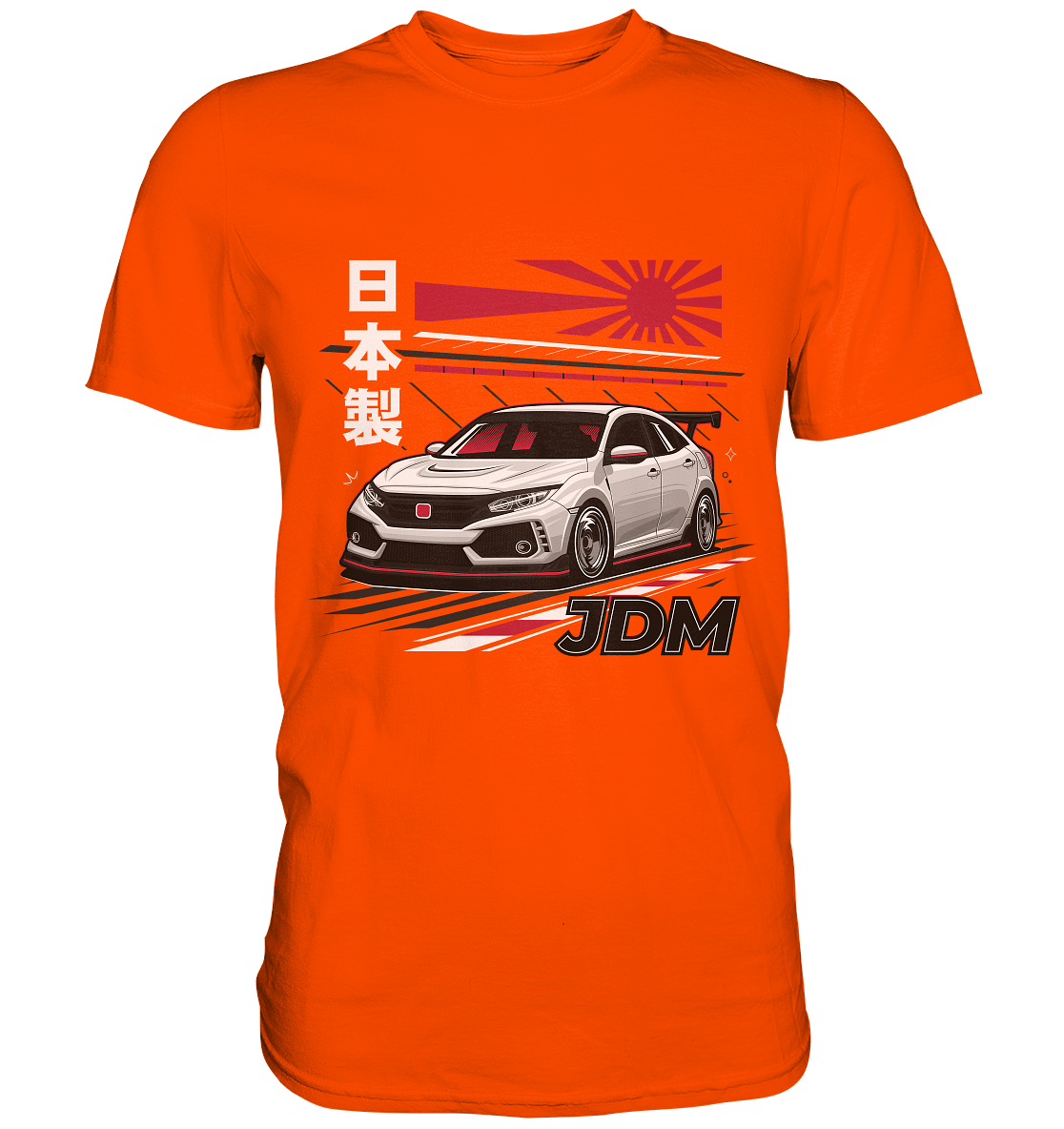 Rising Sun Civic FK8 Type-R - Premium Shirt - MotoMerch.de