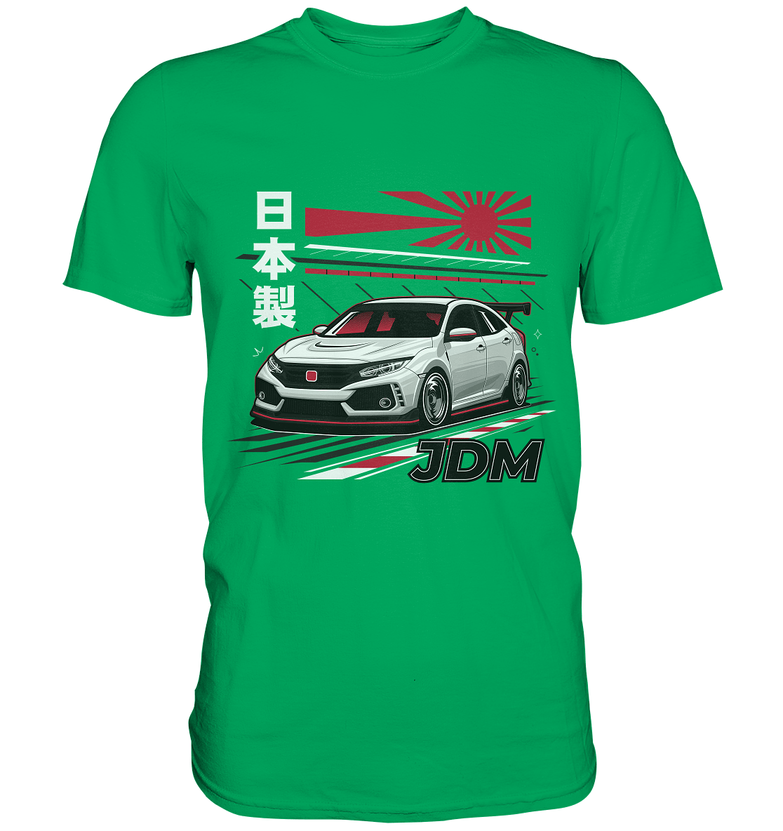 Rising Sun Civic FK8 Type-R - Premium Shirt - MotoMerch.de