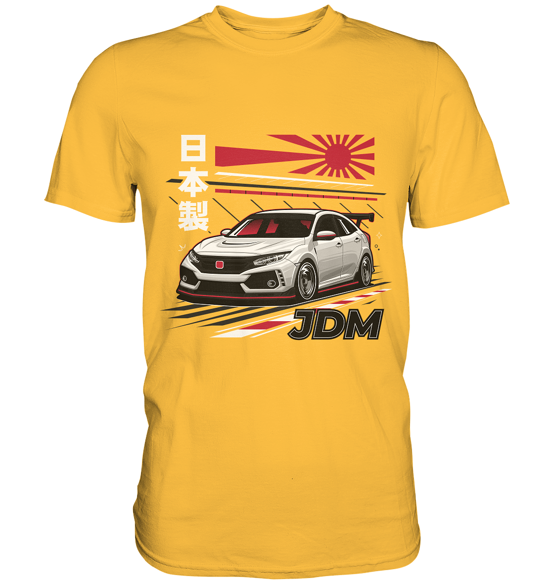 Rising Sun Civic FK8 Type-R - Premium Shirt - MotoMerch.de