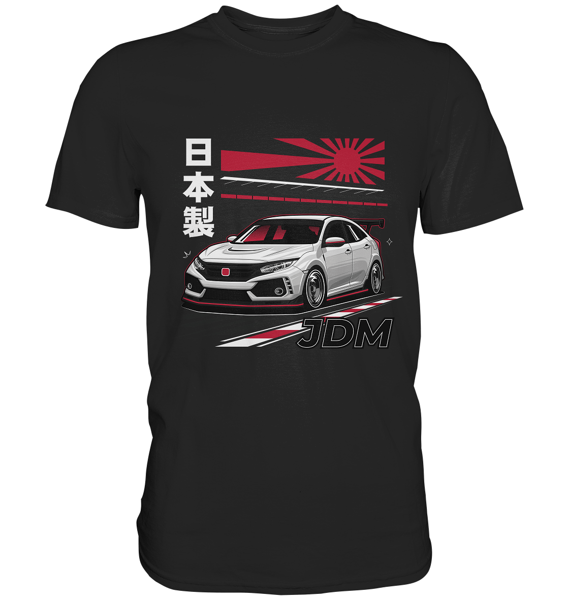 Rising Sun Civic FK8 Type-R - Premium Shirt - MotoMerch.de