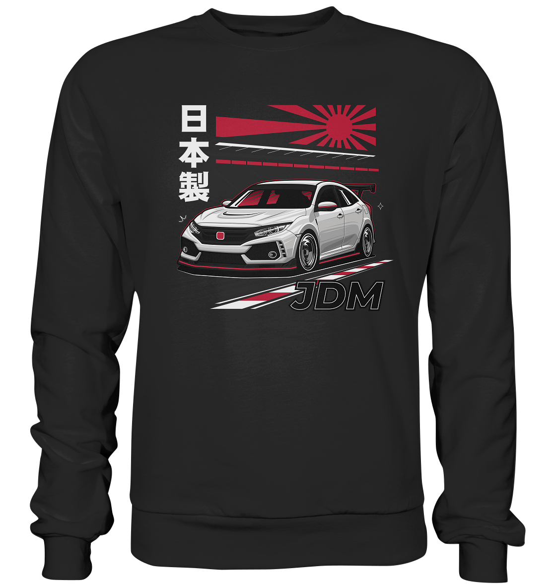 Rising Sun Civic FK8 Type-R - Premium Sweatshirt - MotoMerch.de