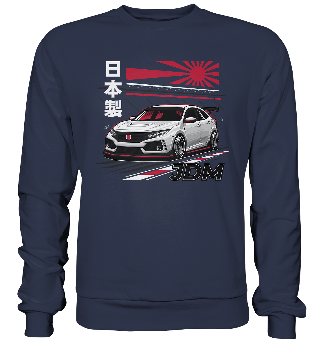 Rising Sun Civic FK8 Type-R - Premium Sweatshirt - MotoMerch.de