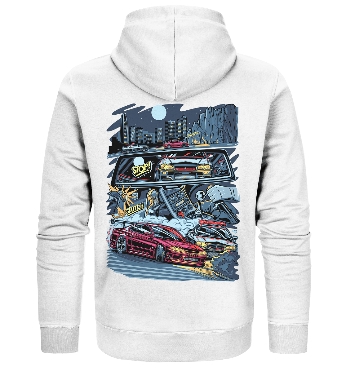 S15 vs R34 Touge Clash - Organic Zipper - MotoMerch.de