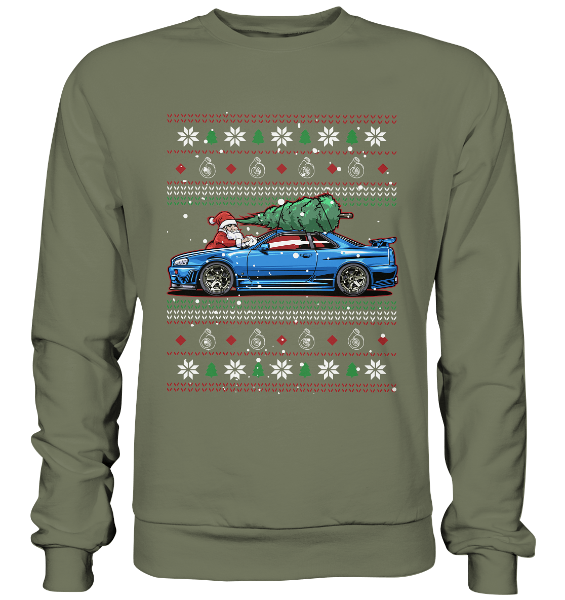 Santa´s Schlitten - Skyline R34 - Premium Sweatshirt - MotoMerch.de