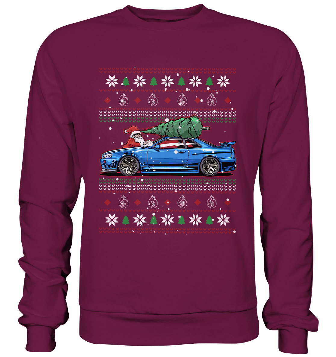 Santa´s Schlitten - Skyline R34 - Premium Sweatshirt - MotoMerch.de