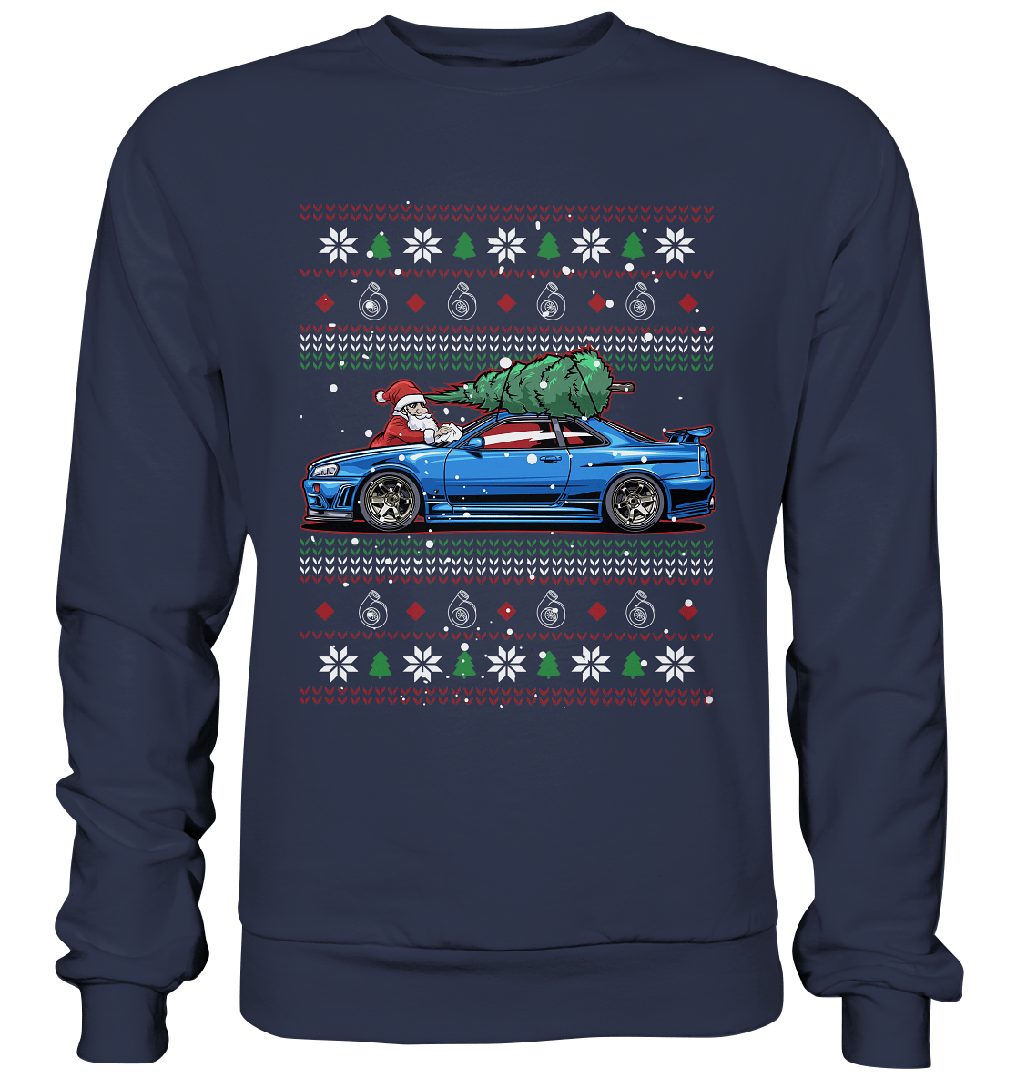 Santa´s Schlitten - Skyline R34 - Premium Sweatshirt - MotoMerch.de