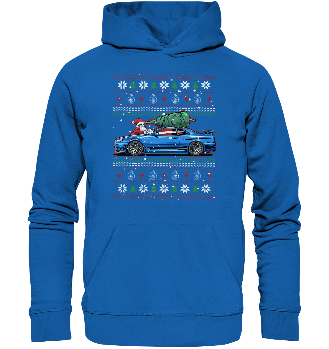 Santa´s Schlitten - Skyline R34 - Premium Unisex Hoodie - MotoMerch.de