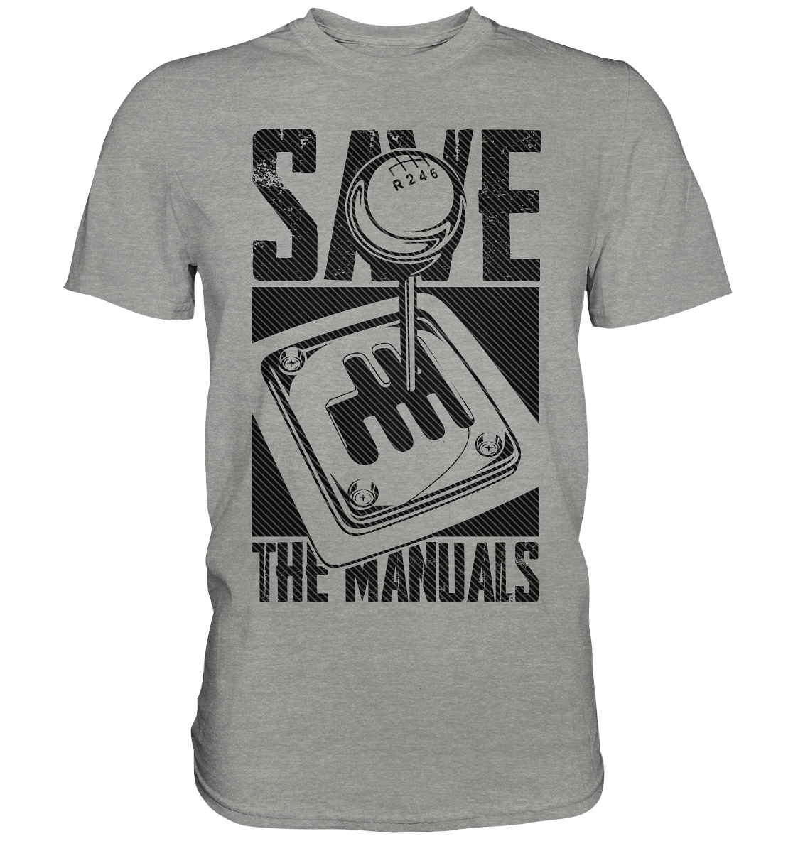 Save the Manuals dunkel - Premium Shirt - MotoMerch.de