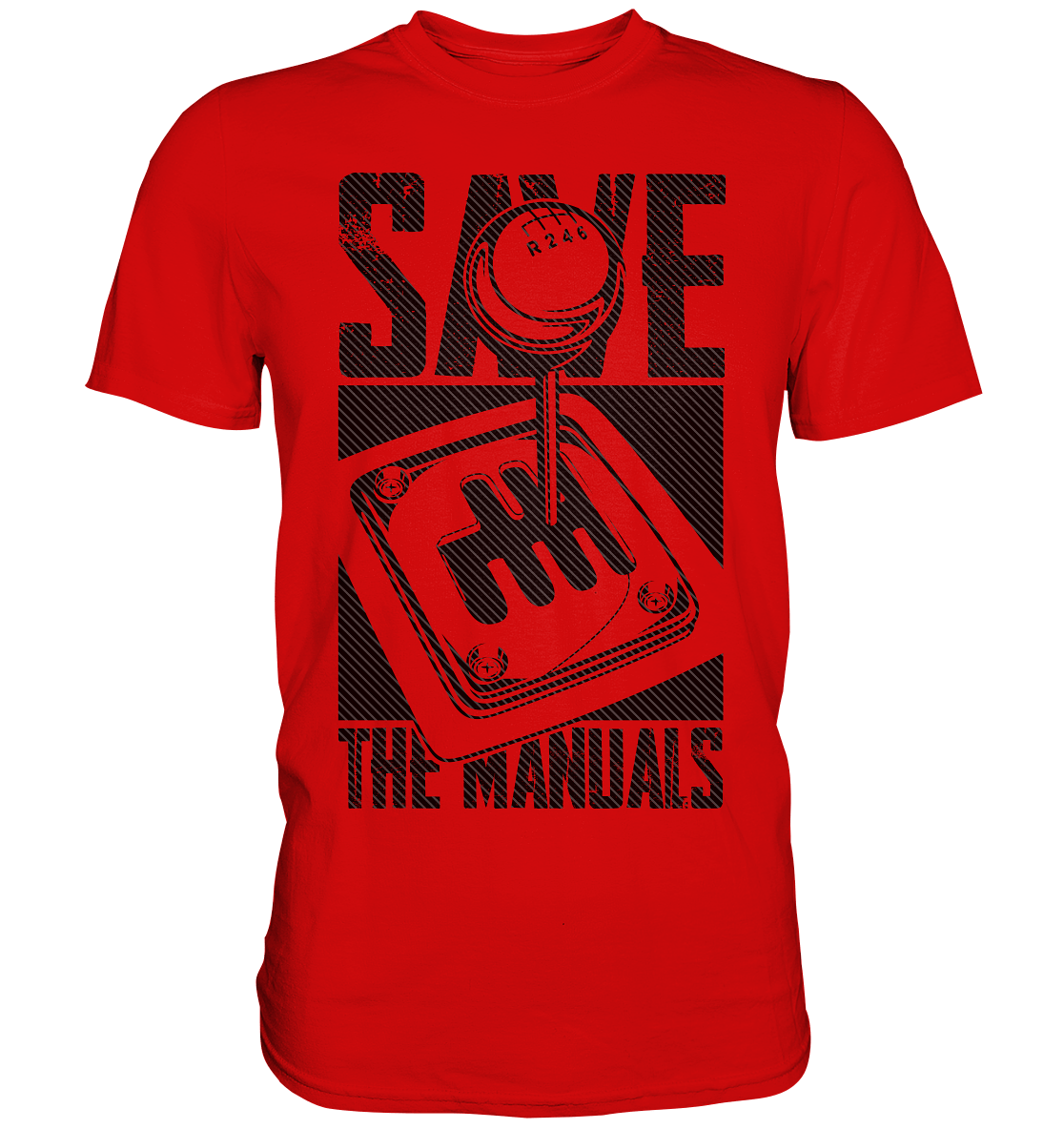 Save the Manuals dunkel - Premium Shirt - MotoMerch.de