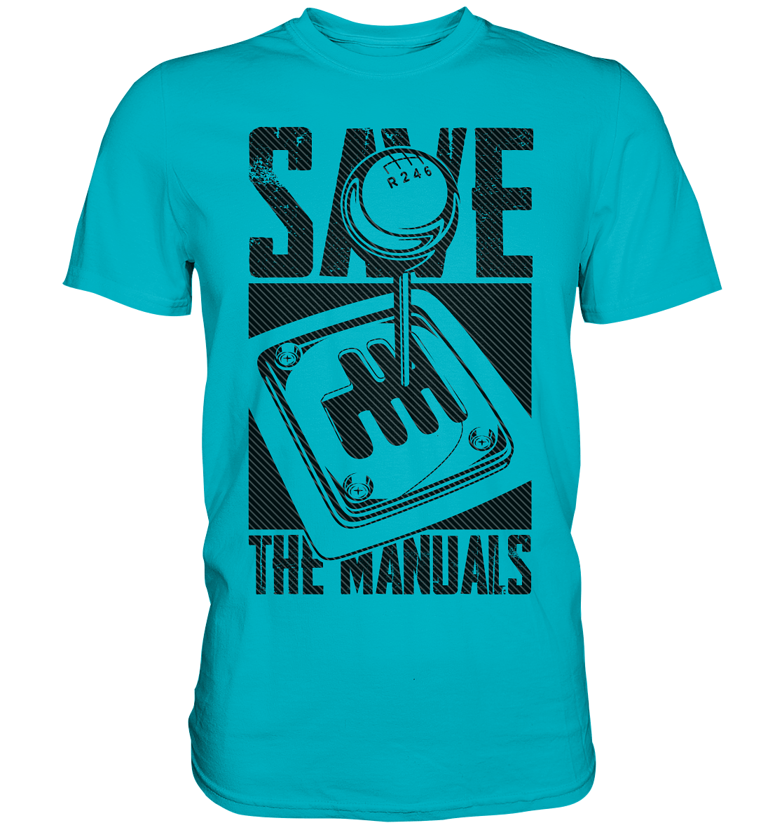 Save the Manuals dunkel - Premium Shirt - MotoMerch.de