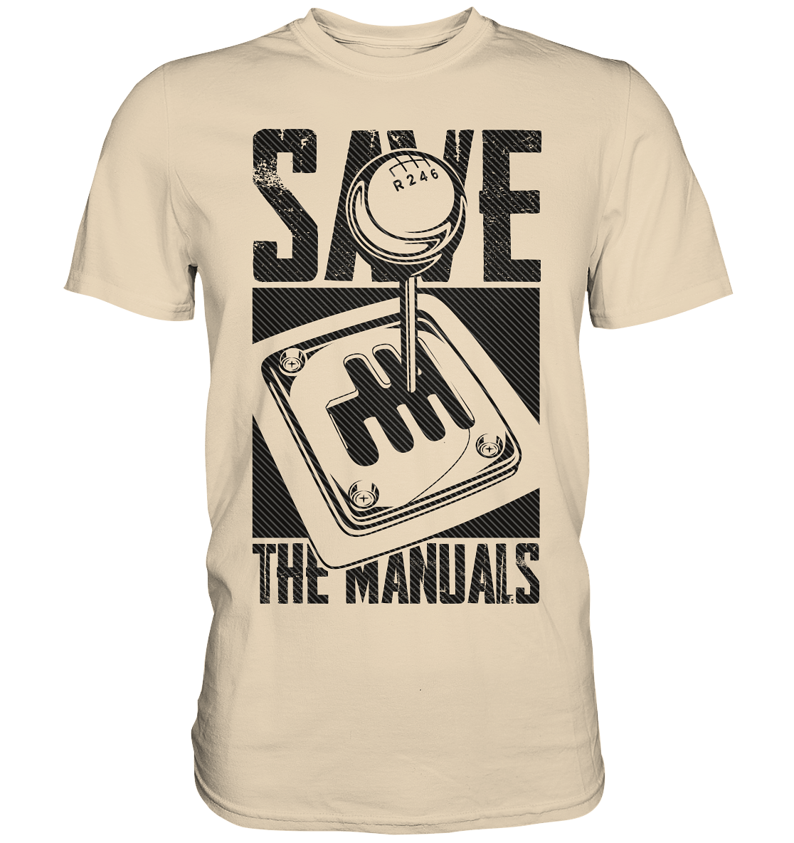 Save the Manuals dunkel - Premium Shirt - MotoMerch.de