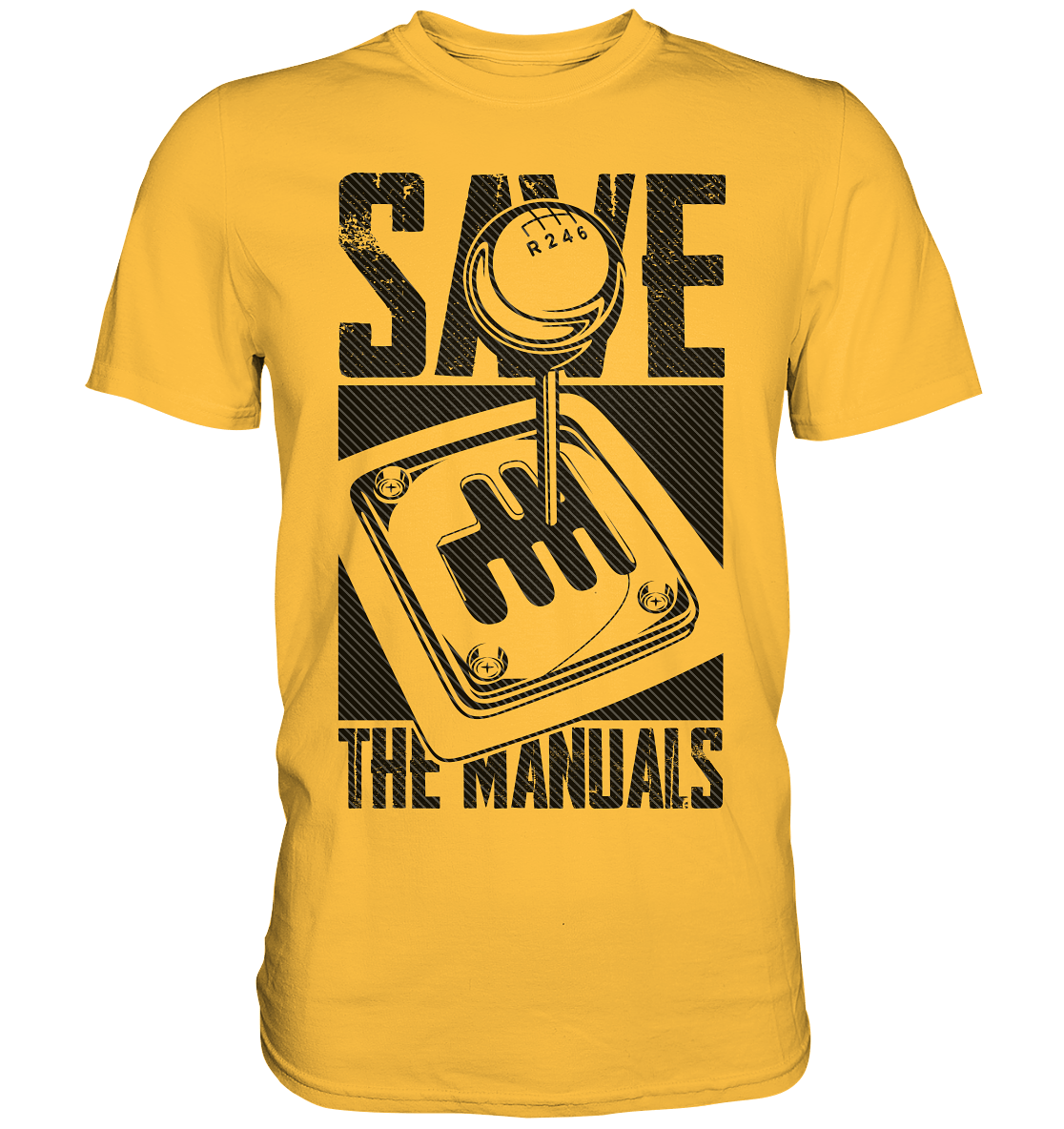 Save the Manuals dunkel - Premium Shirt - MotoMerch.de