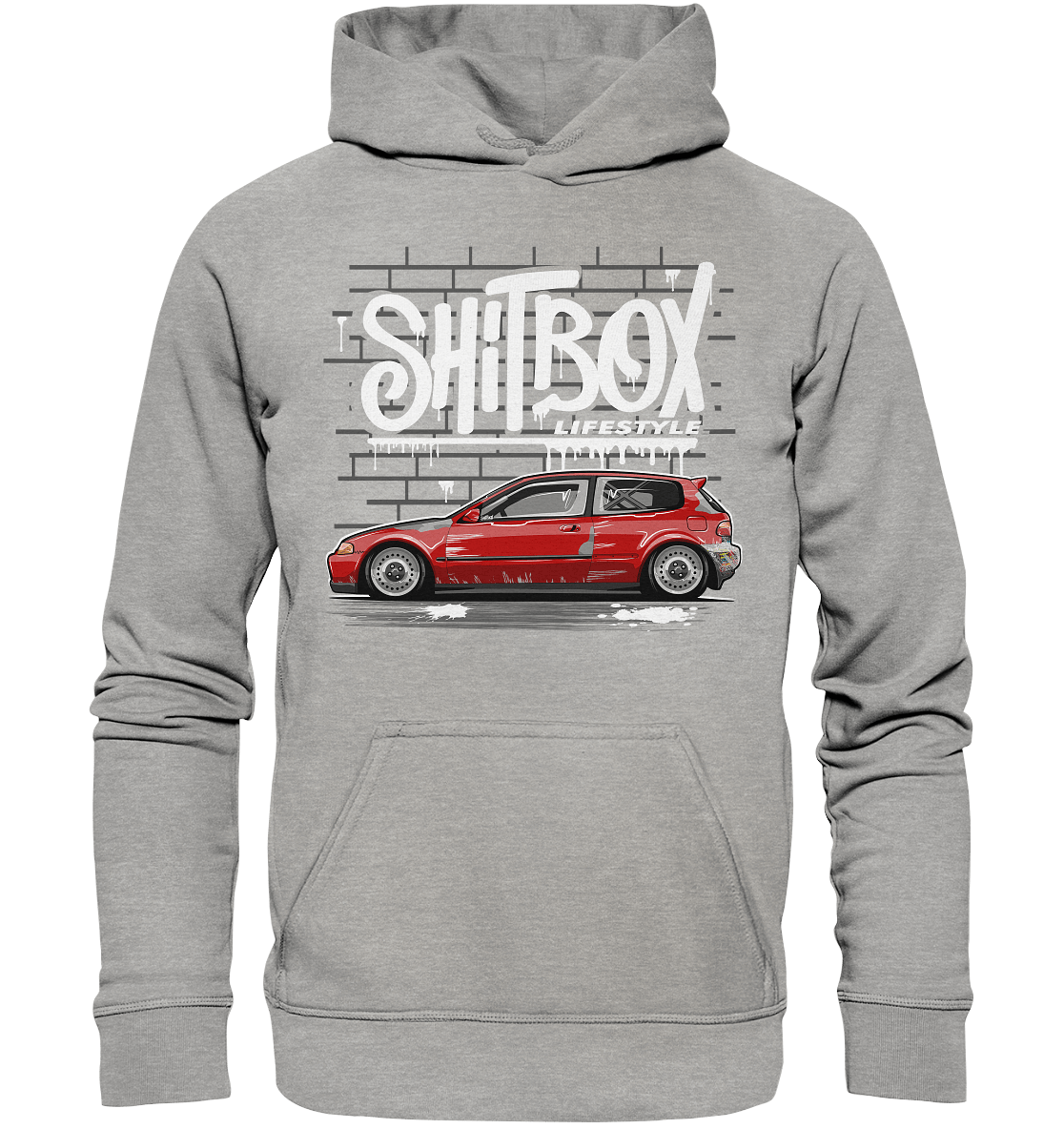 Shitbox Civic EG - Basic Unisex Hoodie - MotoMerch.de