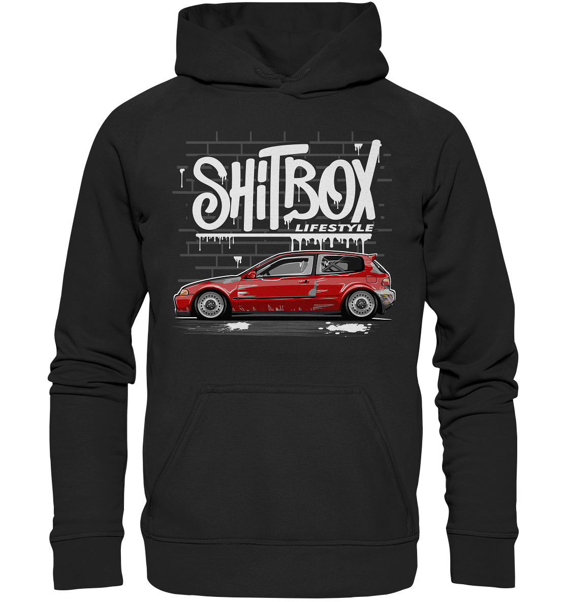 Shitbox Civic EG - Basic Unisex Hoodie - MotoMerch.de