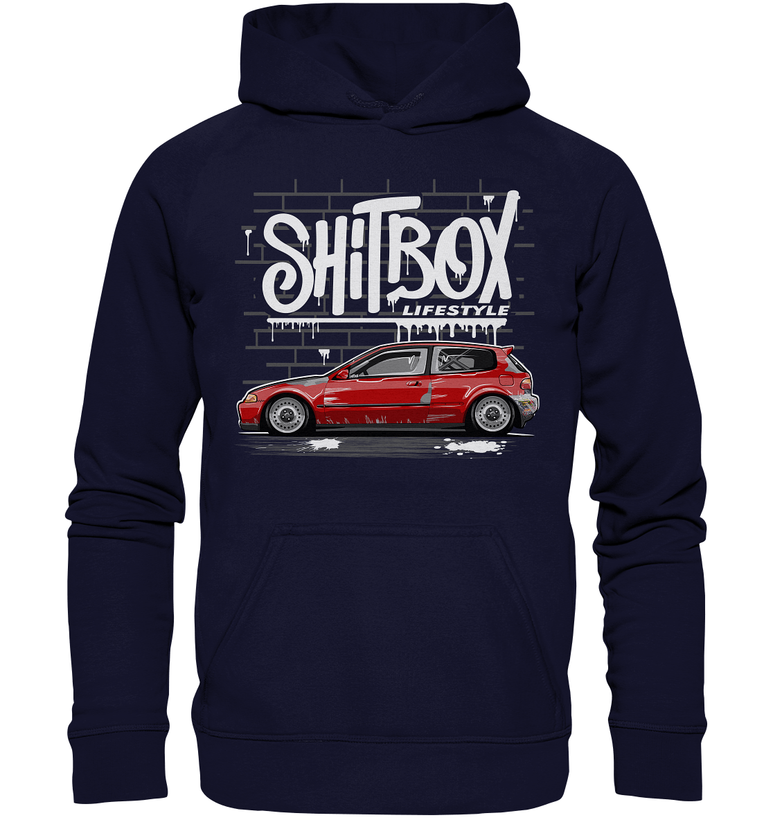 Shitbox Civic EG - Basic Unisex Hoodie XL - MotoMerch.de