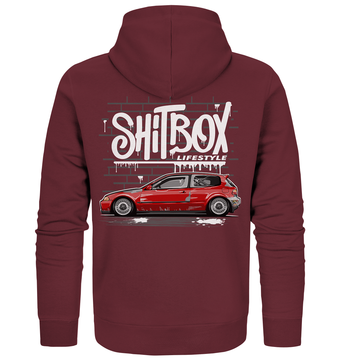 Shitbox Civic EG - Organic Zipper - MotoMerch.de