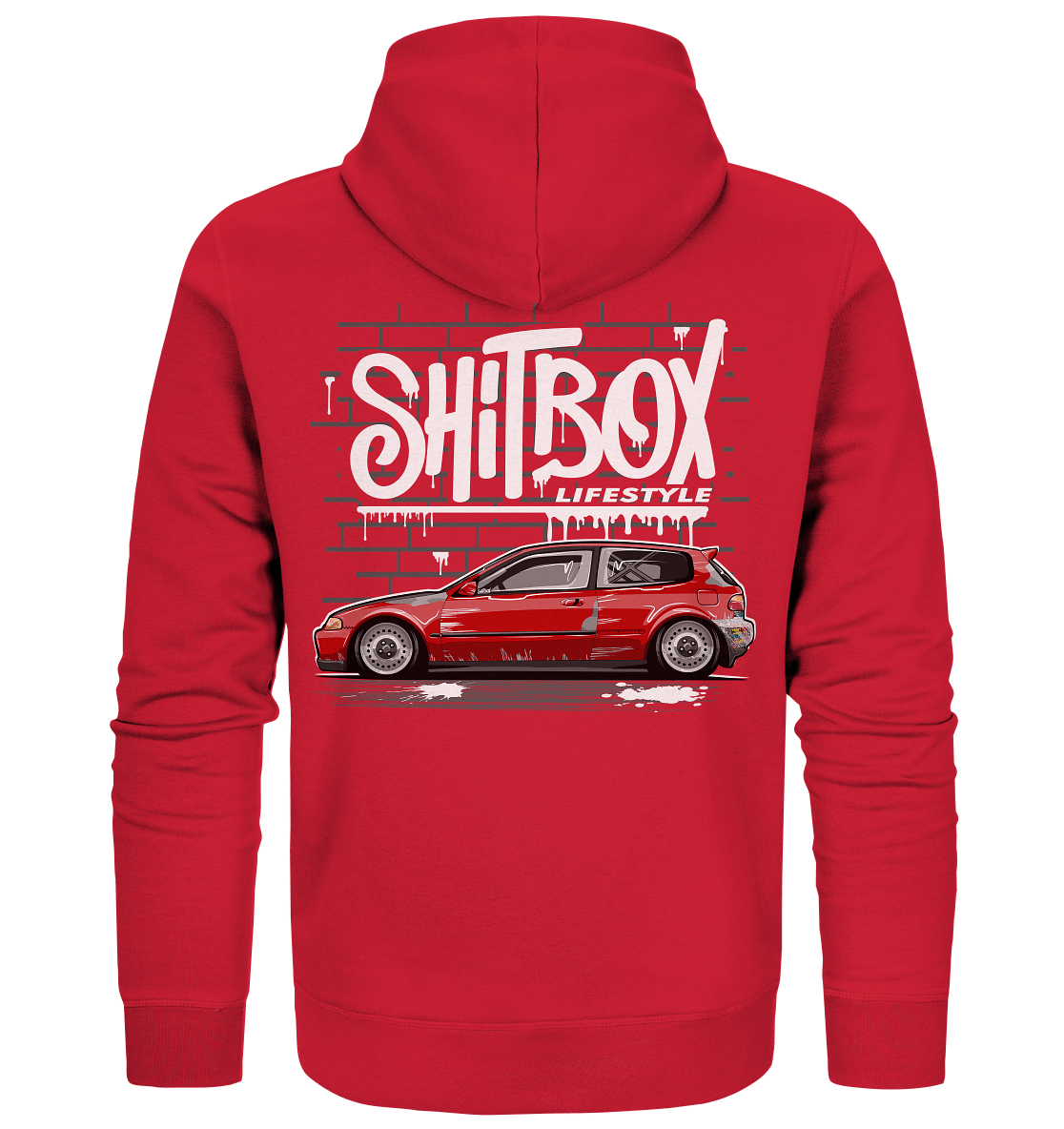 Shitbox Civic EG - Organic Zipper - MotoMerch.de