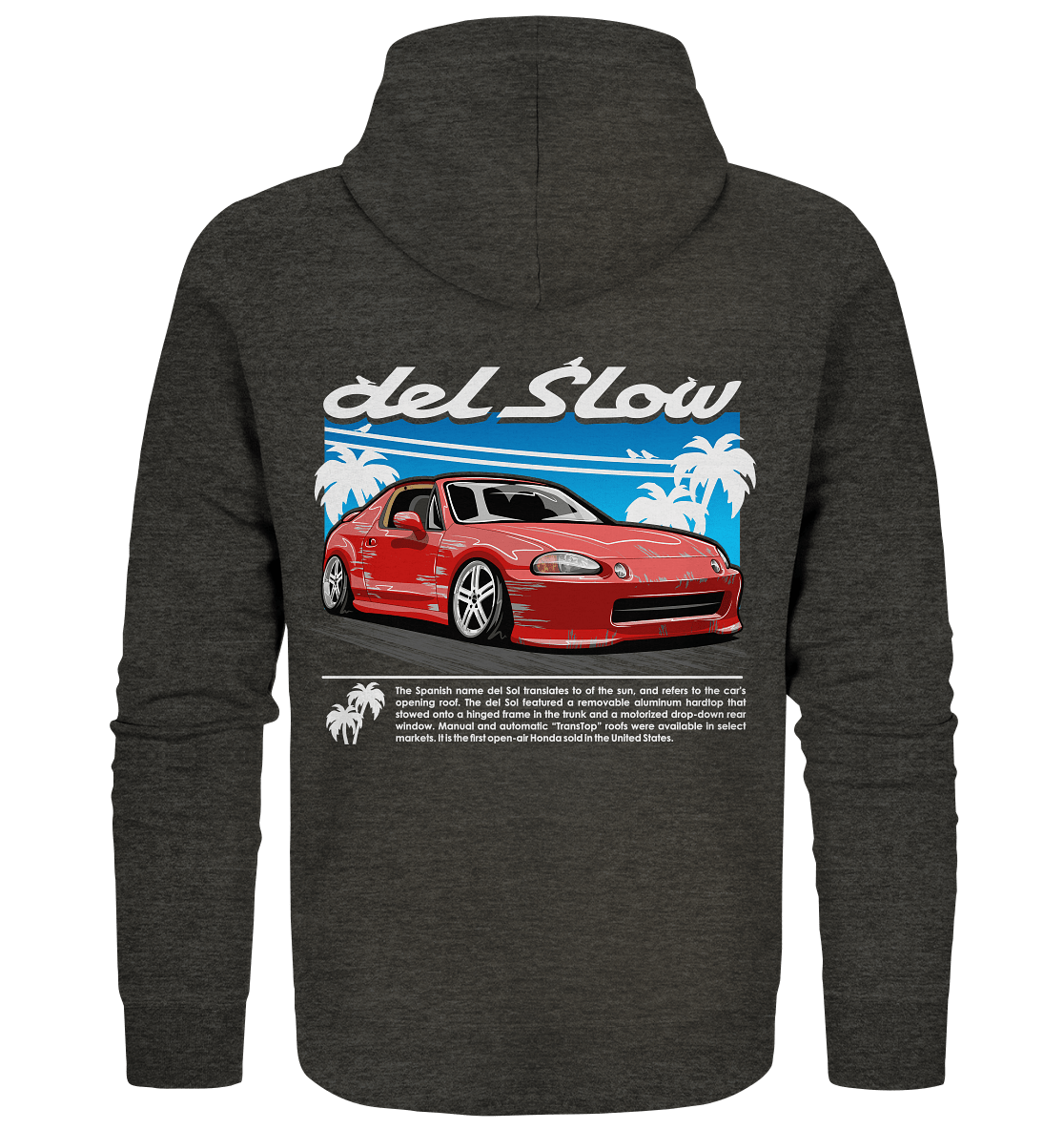 Shitbox CRX Del Sol - Organic Zipper - MotoMerch.de