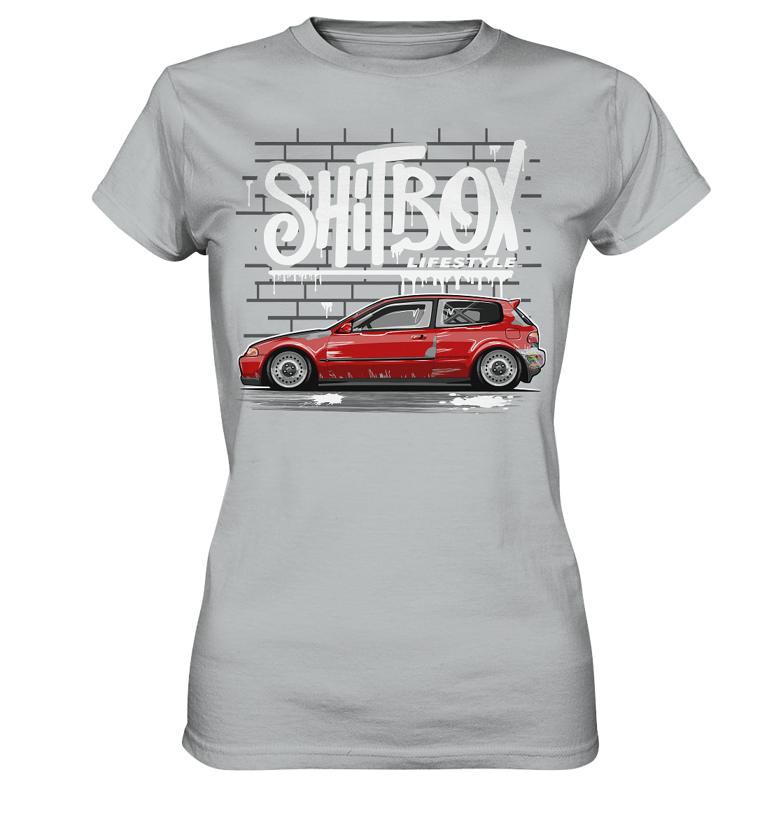 Shitbox Lifestyle Civic EG - Ladies Premium Shirt - MotoMerch.de