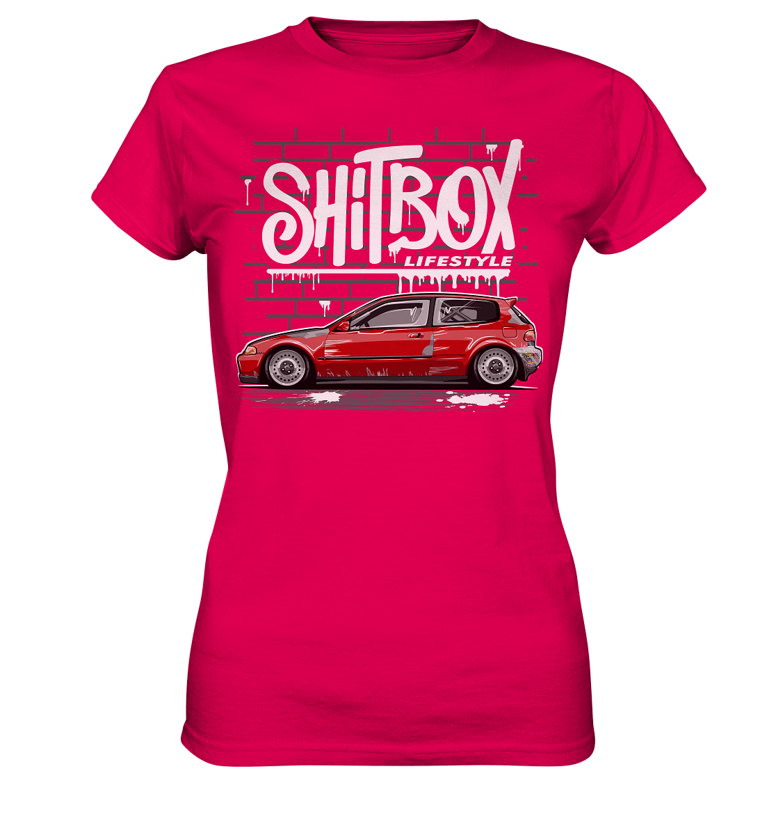 Shitbox Lifestyle Civic EG - Ladies Premium Shirt - MotoMerch.de