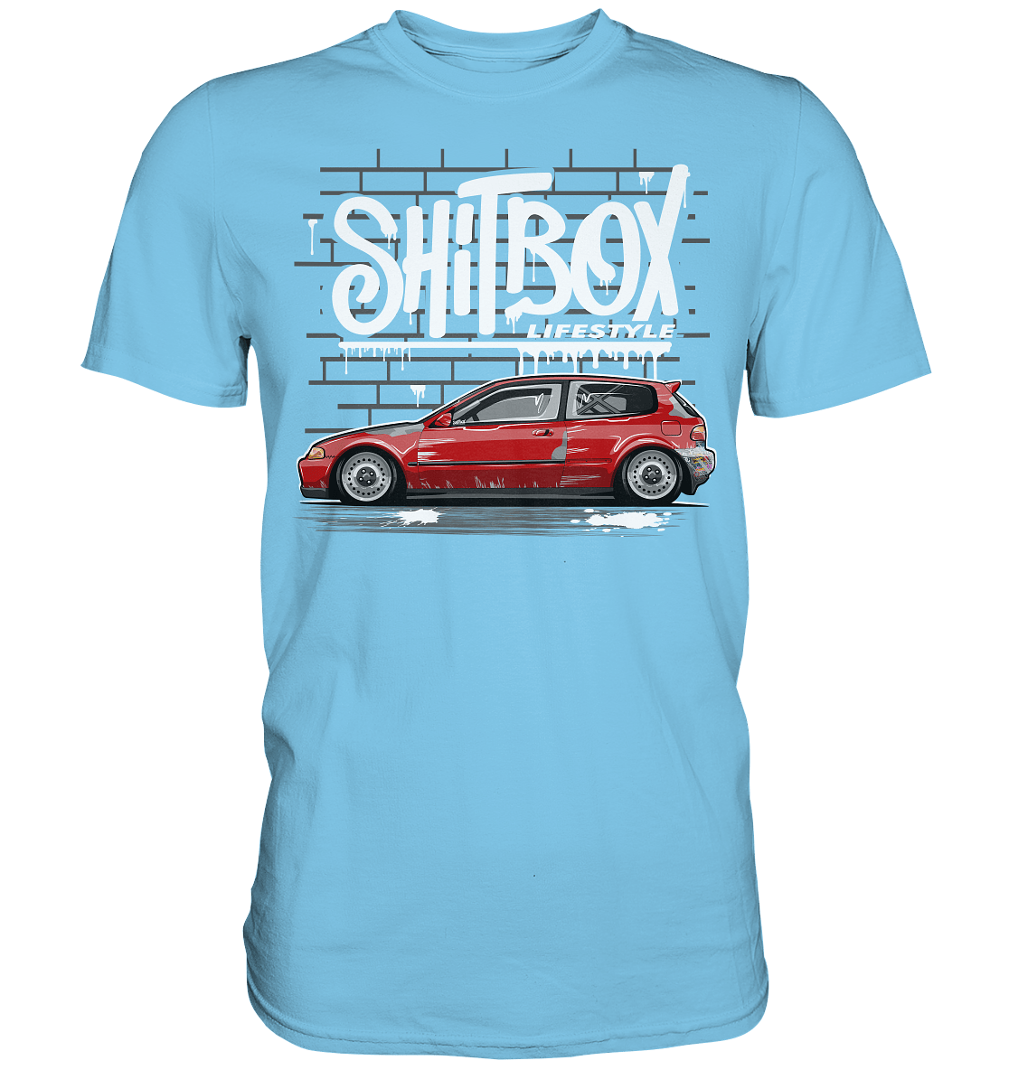 Shitbox Lifestyle Civic EG - Premium Shirt - MotoMerch.de