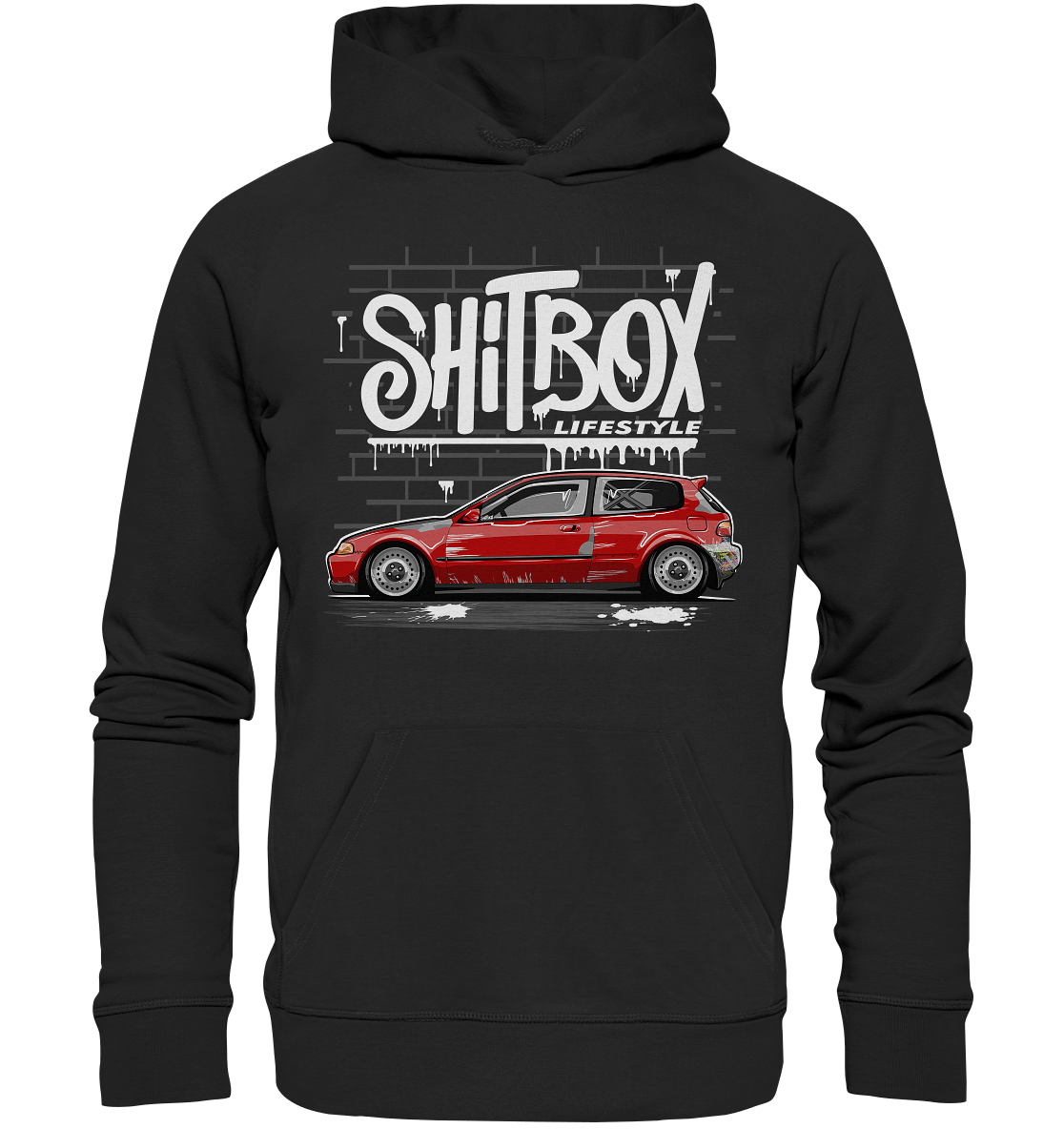 Shitbox Lifestyle Civic EG - Premium Unisex Hoodie - MotoMerch.de