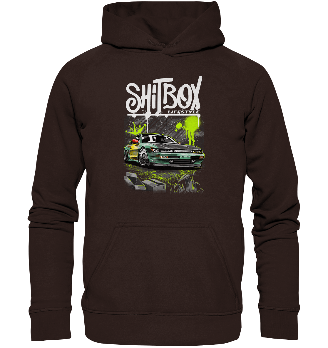 Shitbox Nissan Silvia PS13 - Basic Unisex Hoodie - MotoMerch.de