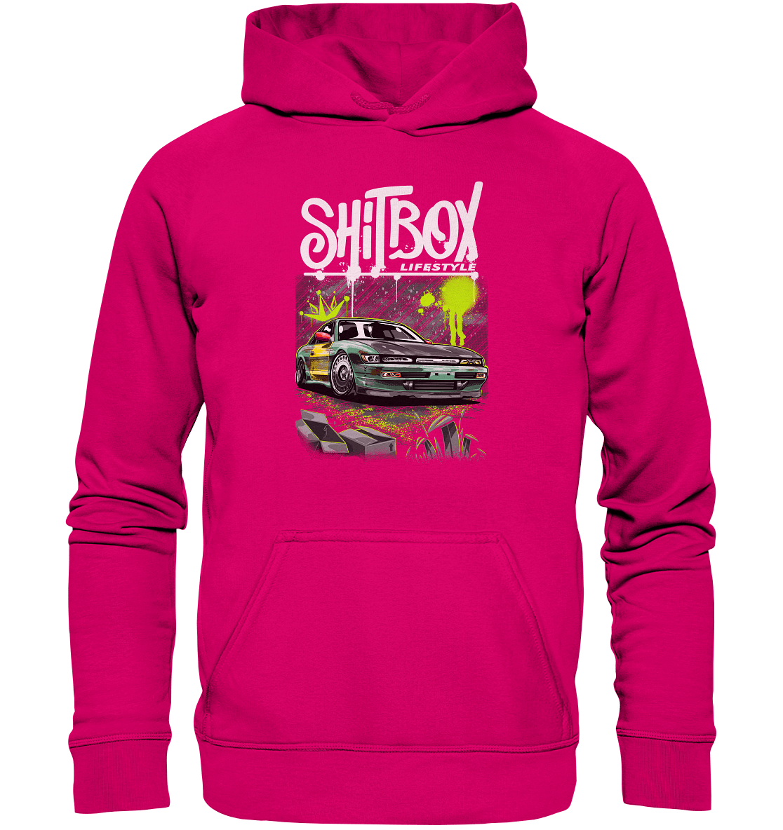 Shitbox Nissan Silvia PS13 - Basic Unisex Hoodie - MotoMerch.de