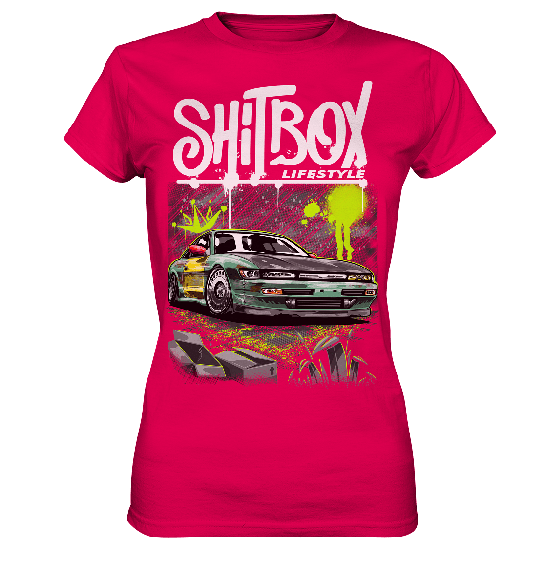 Shitbox Nissan Silvia PS13 - Ladies Premium Shirt - MotoMerch.de