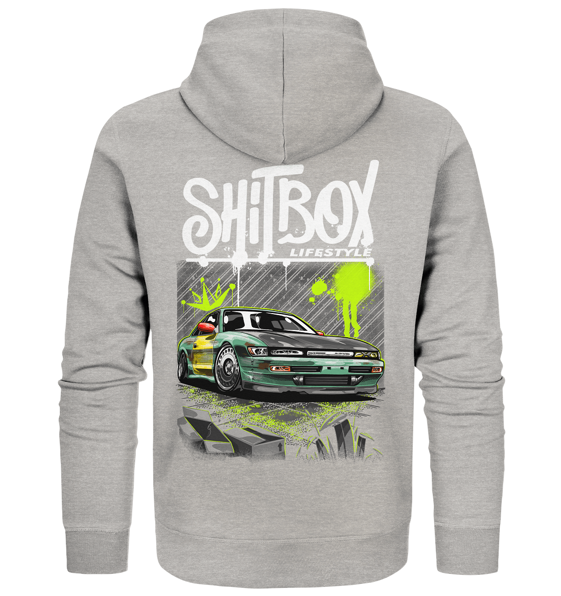 Shitbox Nissan Silvia PS13 - Organic Zipper - MotoMerch.de