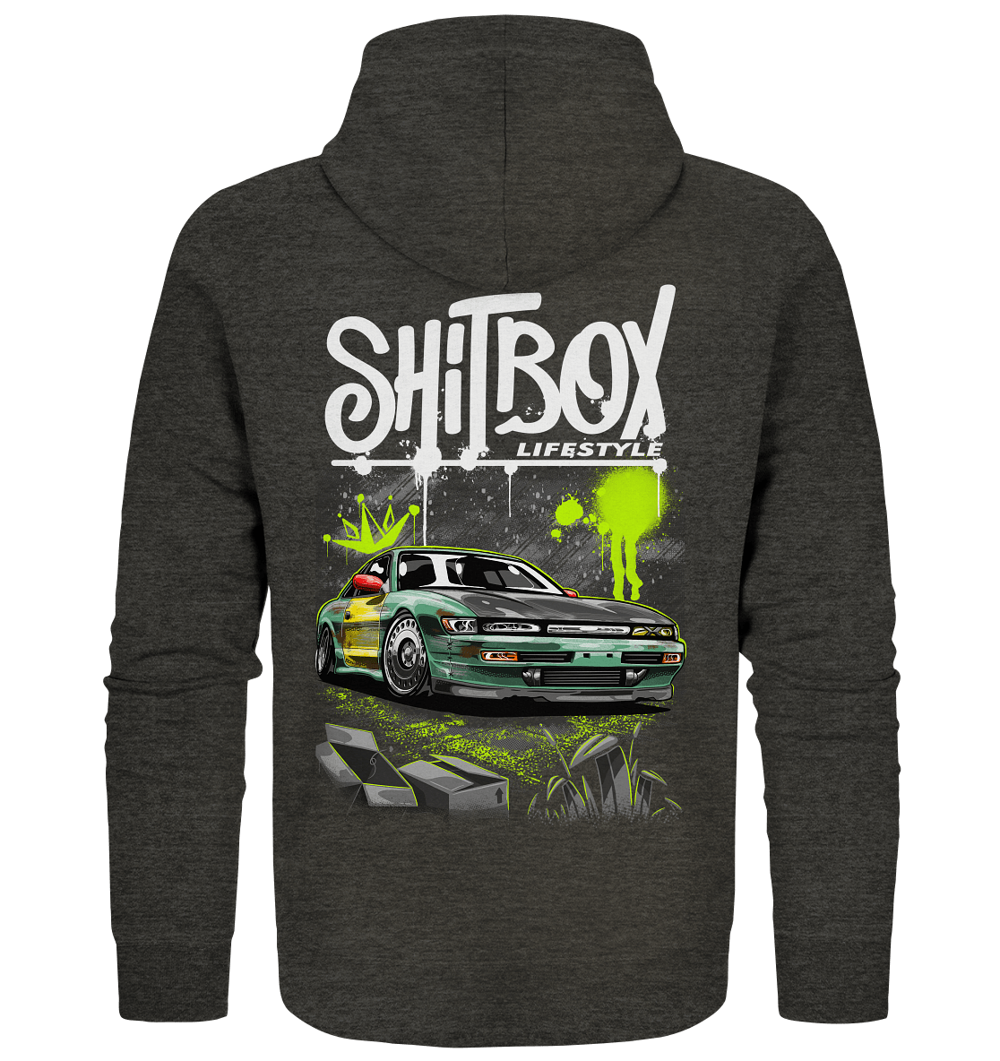 Shitbox Nissan Silvia PS13 - Organic Zipper - MotoMerch.de