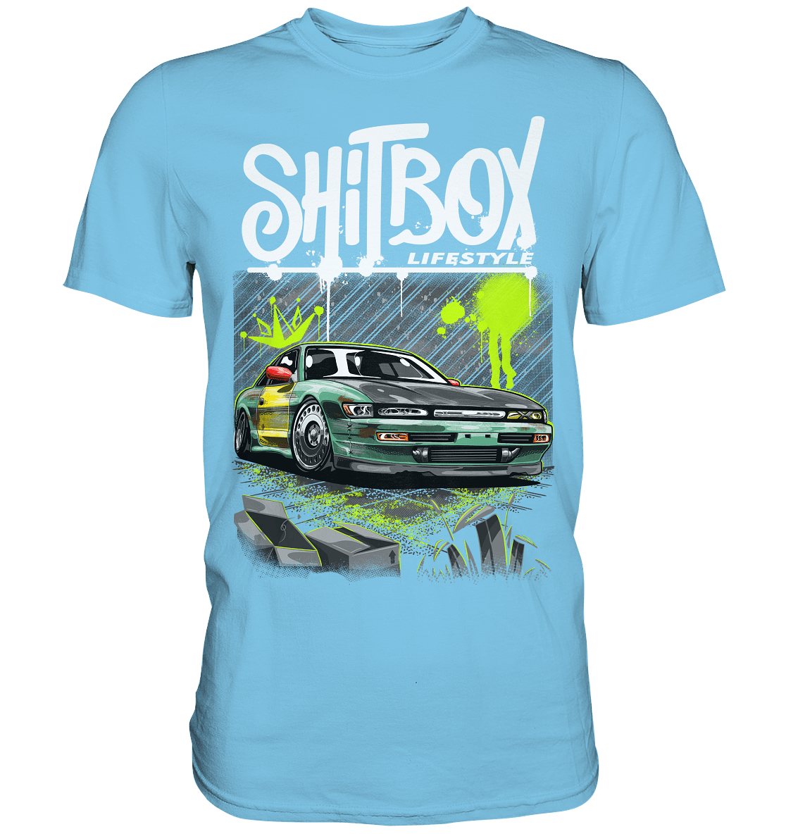 Shitbox Nissan Silvia PS13 - Premium Shirt - MotoMerch.de