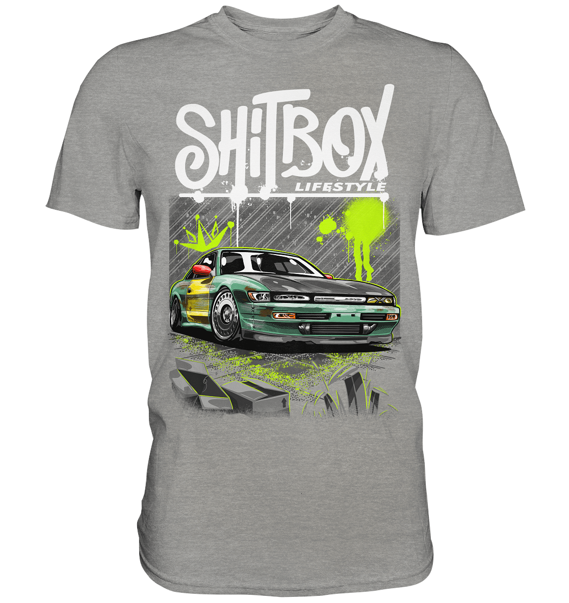 Shitbox Nissan Silvia PS13 - Premium Shirt - MotoMerch.de