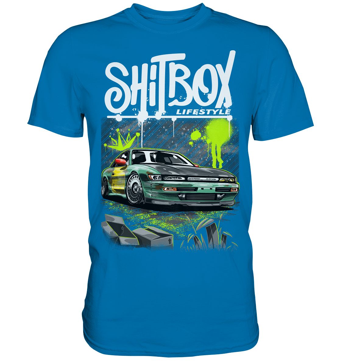 Shitbox Nissan Silvia PS13 - Premium Shirt - MotoMerch.de