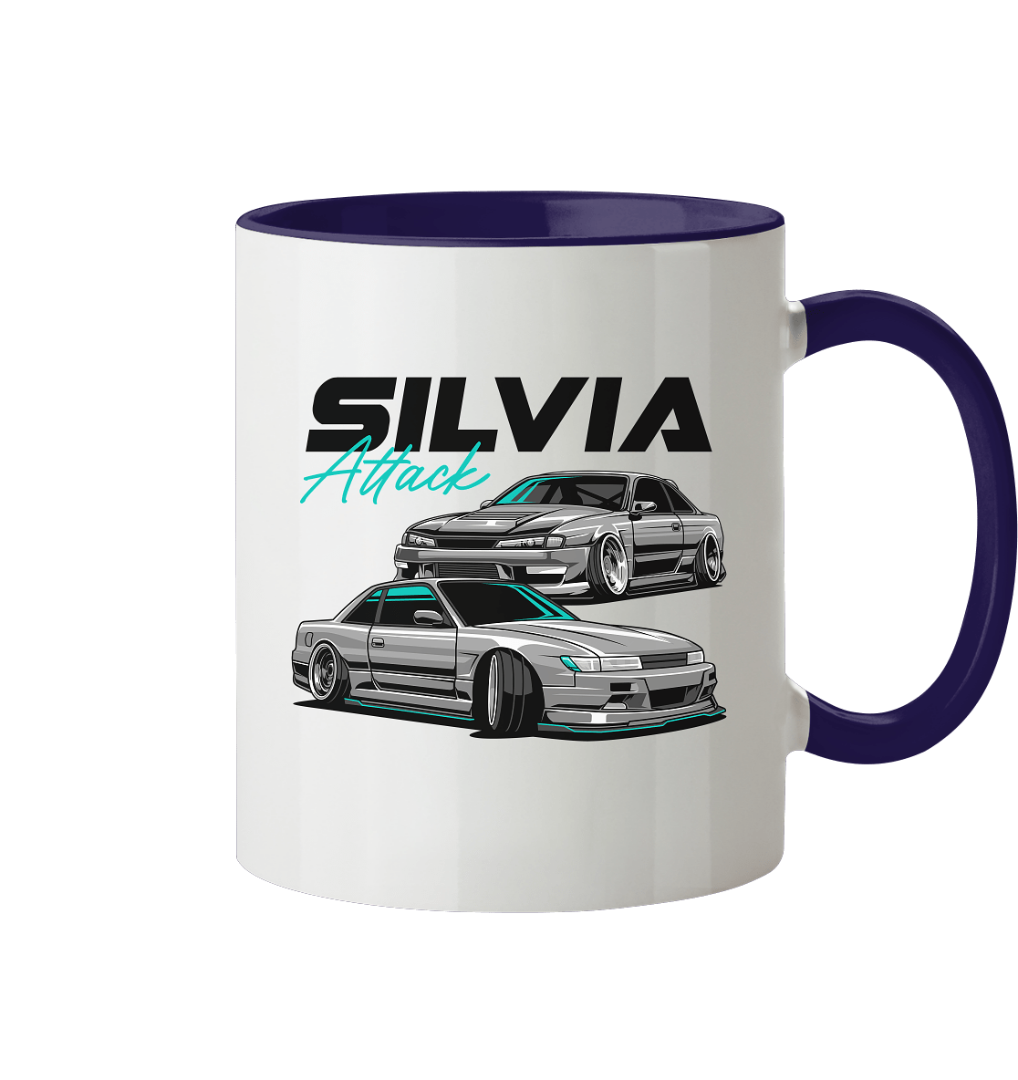 Silvia Attack - Tasse zweifarbig - MotoMerch.de